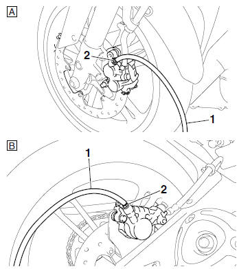 Bleeding the hydraulic brake system