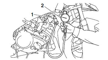 Measuring the compression pressure