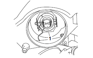 Replacing the headlight bulbs