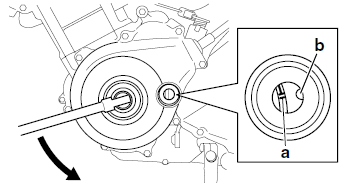 Adjusting the valve clearance