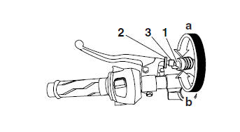 Adjusting the clutch cable free play