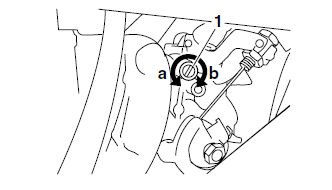 Adjusting the engine idling speed