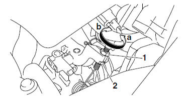 Adjusting the throttle cable free play