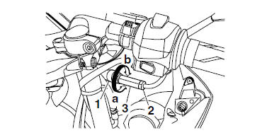 Adjusting the throttle cable free play