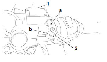 Installing the front brake master cylinder