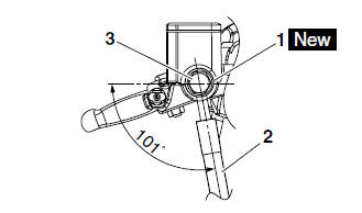 Installing the front brake master cylinder