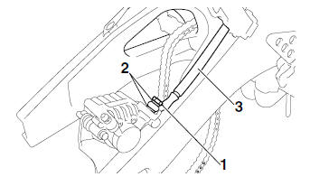 Removing the rear brake caliper