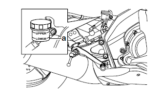 Installing the rear brake caliper