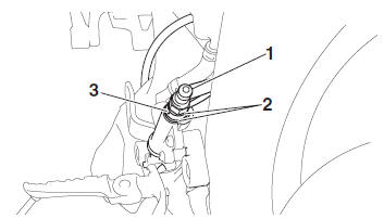 Removing the rear brake master cylinder