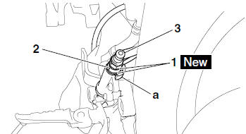 Installing the rear brake master cylinder