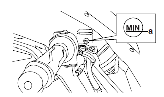 Installing the front brake caliper