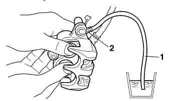 Replacing the front brake pads