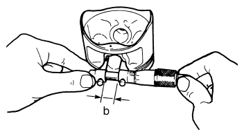 Checking the piston pin