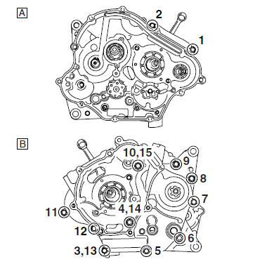 Separating the crankcase