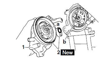 Installing the water pump