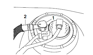 Checking the fuel pressure